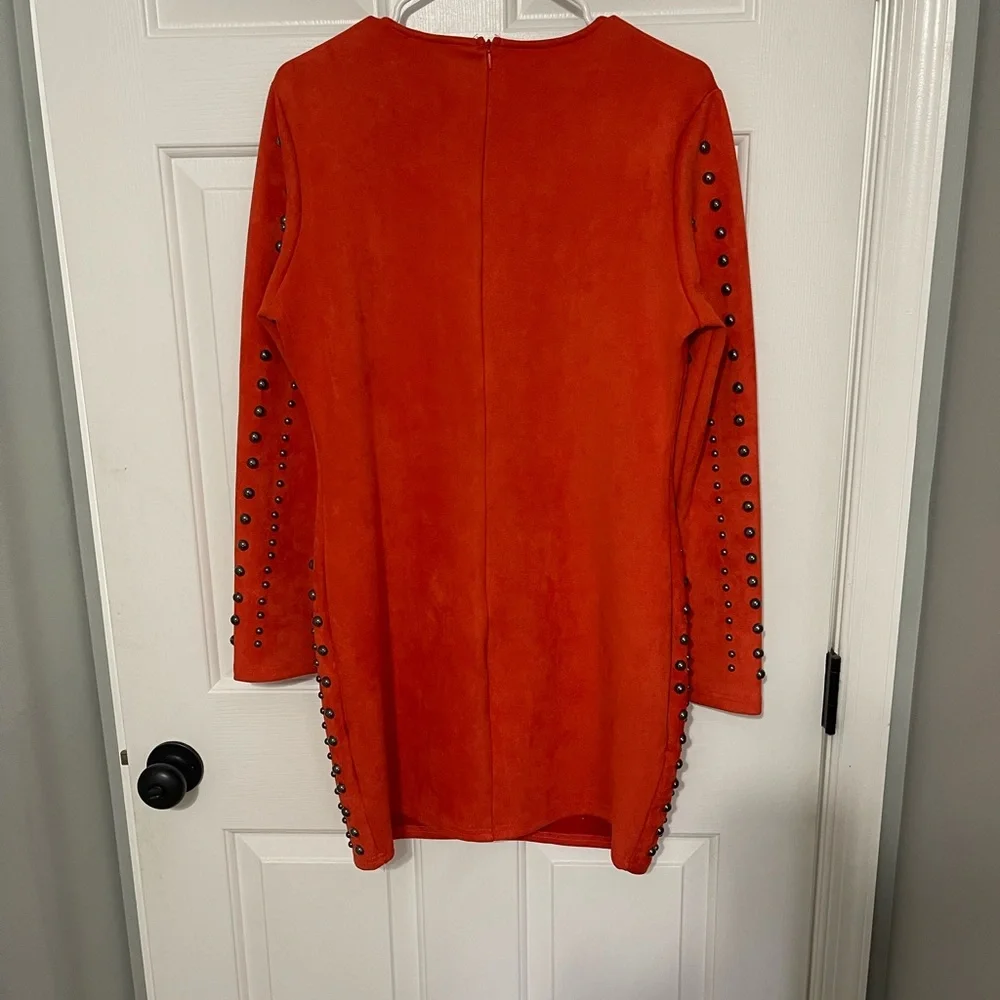Orange ASOS beaded dress - Picture 3 of 5